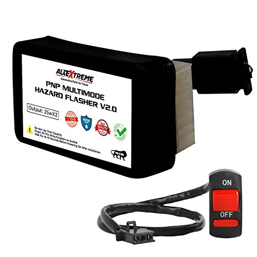 Image of Allextreme EXFKT1 Highway Indicator Flasher Relay Plug and Play Turn Signal Light Hazard Module with 20 Flashing Patterns Compatible with KTM 125, 200, 250, 390
