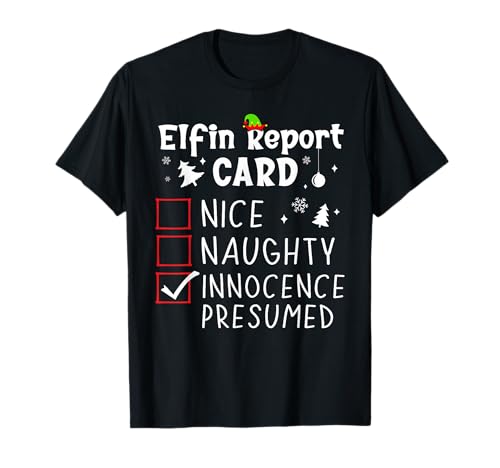 Funny Family Sayings Christmas Nice Naughty Xmas List Humor Camiseta