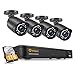 Produktbild Anlapus 1080P POE Überwachungskamera Set mit 1TB Festplatte 8CH POE NVR Plus 4 Außen IP Kamera 30M IR Nachtsicht für Haus Überwachung