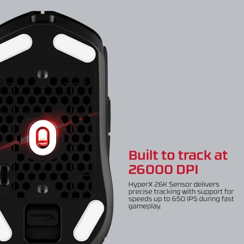 Image of HyperX Pulsefire Haste 2 Dual Wireless RGB Gaming Mouse, Up to 26K DPI, HyperX 26K Sensor, 61g Ultra Lightweight, 100 Hr Battery Life, 1K Hz Polling Rate, 24 Months Warranty - Black [6N0B0AA]