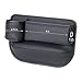 WOVAZUS 1 Pack Car Seat Gap Filler Organizer, Car Seat Organizer, Seat Gap Storage Box with Cup Holders for Drink, Car Leather Cup Holder Gap Bag Front Seat for Phone, Sunglasses,Keys(Left Side)