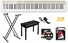 Casio PX-S1100 Privia Digital Piano - Mellow Beige Bundle with Adjustable Stand, Bench, Sustain Pedal, Instructional Book, Austin Bazaar Instructional DVD, and Polishing Cloth