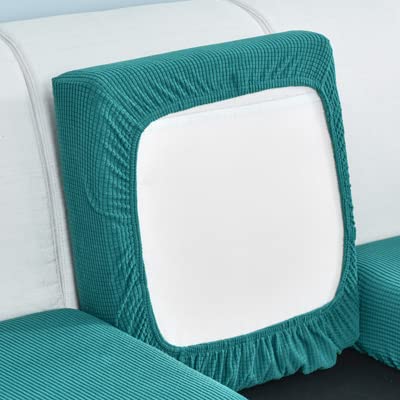 Funda de cojín de sofá elástica ajustable Konsilsa para proteger asientos individuales de manchas