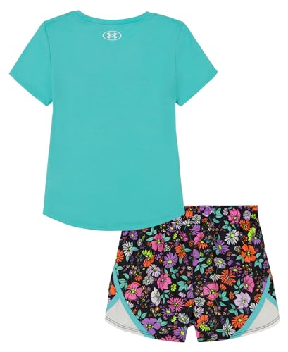 Image of Under Armour Girl's 2-piece Short Sleeve Tee and Shorts Set