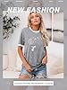 Dresswel Women Dandelion T-Shirt Cute Birds Graphic Print Crew Neck Short Sleeve Summer Tops Basic Tshirts #2