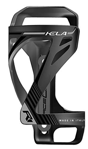Portabidón RACEONE Kela salida lateral, Negro/Gris