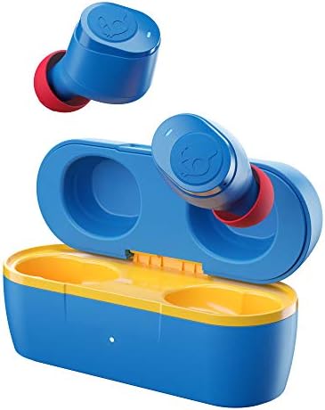 Skullcandy Jib In-Ear Wireless Earbuds, 32 Hr Battery, Microphone, Works with iPhone Android and Bluetooth Devices - Blue