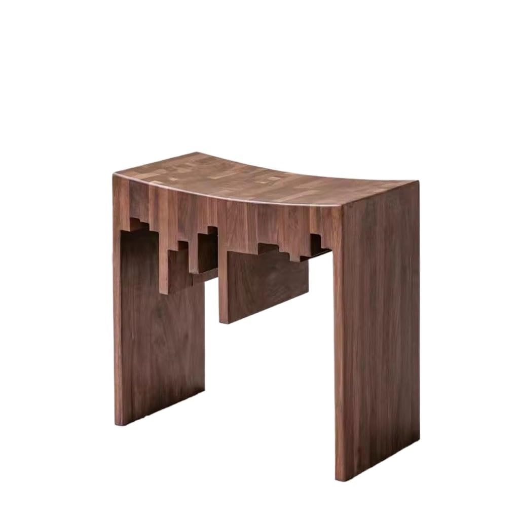 Petit banc de douche en bois massif pour une ambiance spa