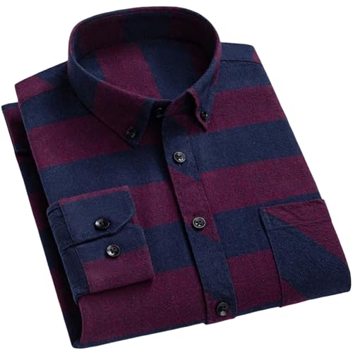 Chemise intelligente en flanelle homme chemise hiver chaude boutonnee