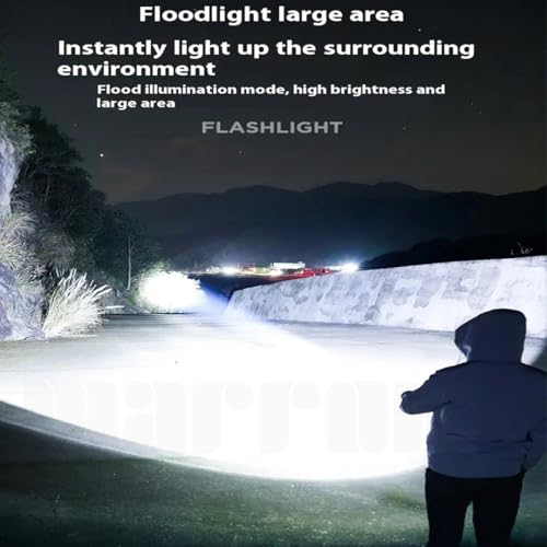 Image of MarroneMini Flashlights Rechargeable, Mini Flashlight LED Super Bright Keychain Light Small Pocket Flashlight for Night Running, Outdoor Hiking, Indoor Repair, Camping,Reading Light.