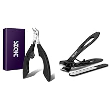 Nail Clippers,Toenail Clippers for Thick,Ingrown,Hard,Tough Nails.Wide Jaw,Professional Stainless Steel Toe Nail Clipper for Elder,Seniors,Men&Women