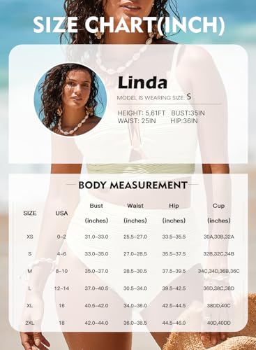 Image of Herseas 2 Piece Bikini Set U-Wire Cutout Popular Swimsuit High Waisted Textured 2026 Summer Beach Swim Bathing Suits