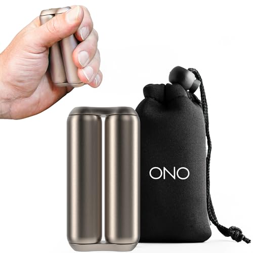 Image of ONO Roller - Handheld Fidget Toy for Adults | Help Relieve Stress, Anxiety, Tension | Promotes Focus, Clarity | Compact, Portable Design (Titanium, Junior Size - Titanium)