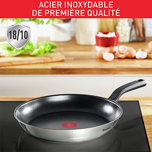 Tefal Comfort Max Bratpfanne 20 cm, hochwertiger Edelstahl, Thermo-Spot, Antihaftbeschichtung, Induktion G7260244 – Bild 4