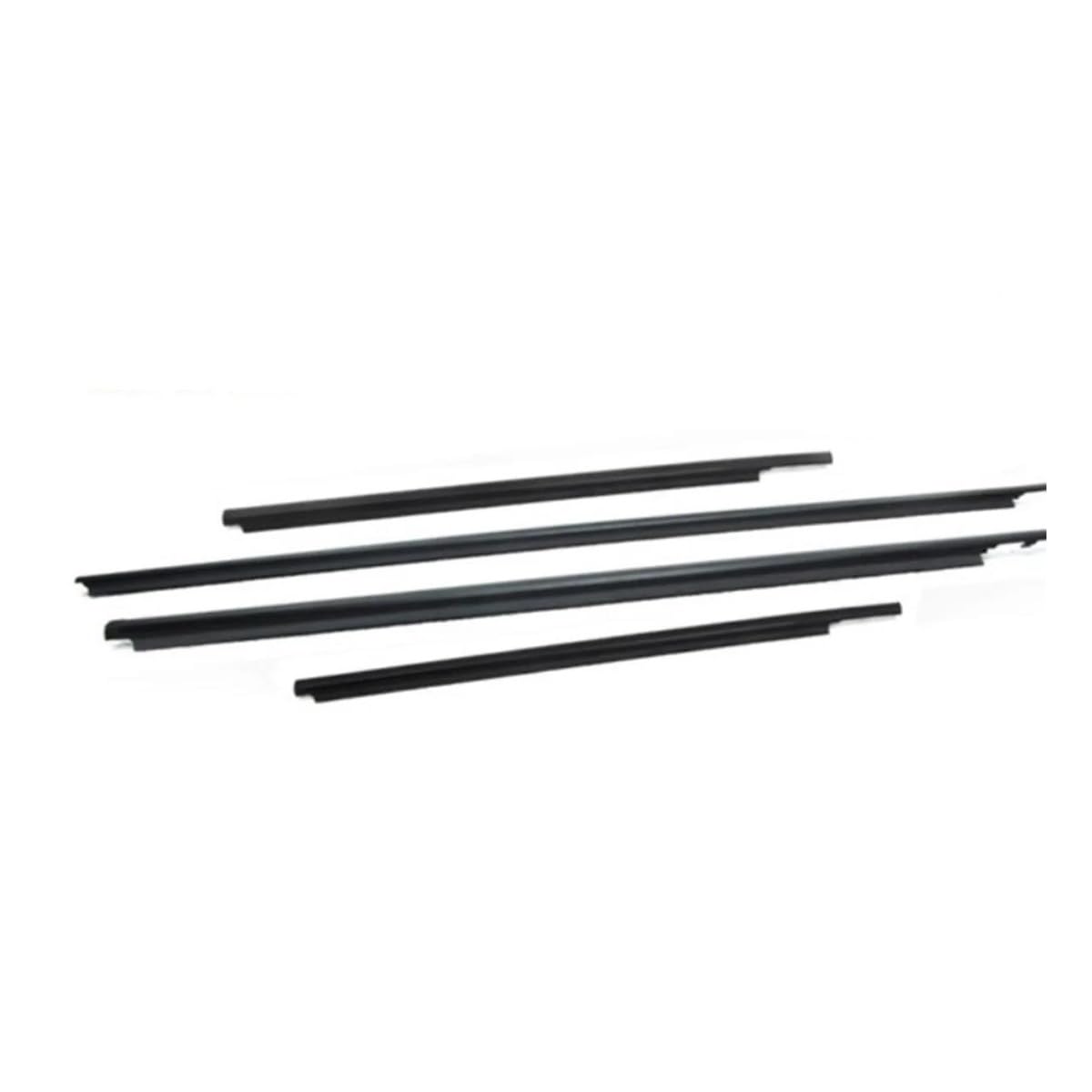 Mltlkppvng One Color Car Seal Strip 4Pcs Car Outer Windows Rubber Weatherstrip Waterproof Strip Sealing For Toyota For Vios 2008-2013