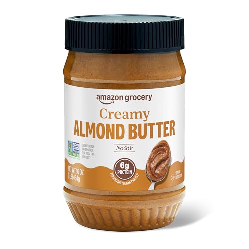 Amazon Grocery, Creamy Almond Butter, 16 Oz (Previously Amazon Fresh, Packaging May Vary)