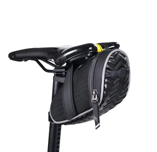Sac de selle de vélo avec bande réfléchissante et rangement haute capacité