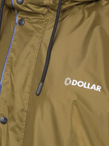 Image of Dollar Rainguard Men's Reversible Full Sleeve Solid Raincoat Set With Adjustable Hood and Pocket