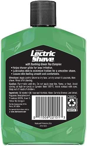 Williams Lectric Shave, Electric Razor Pre-Shave, 7 Ounce - 1