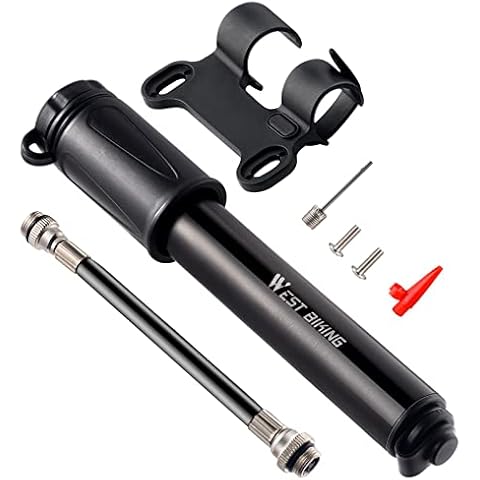 Mini Fahrradpumpe,ELOKI Luftpumpe Fahrrad für Presta und Schrader Ventile Hoher Druck,kompakt & leichte Rahmenpumpe - Pumpe für Rennrad, Mountainbike Cover
