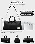 Gym Sac àuffle imperméable en cuir Grand Sacs de sport Voyage Sacs à jeun avec chaussures Compartiment Sac humide Weekender Overnight Bag Hommes Femmes