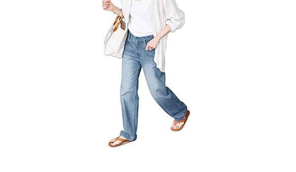 Amazon | [フレームワーク] ナローストレートデニムパンツ 36 サックス