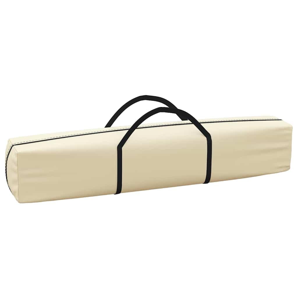 Carpa Plegable para Fiestas con Paredes Laterales Crema 3x6 m