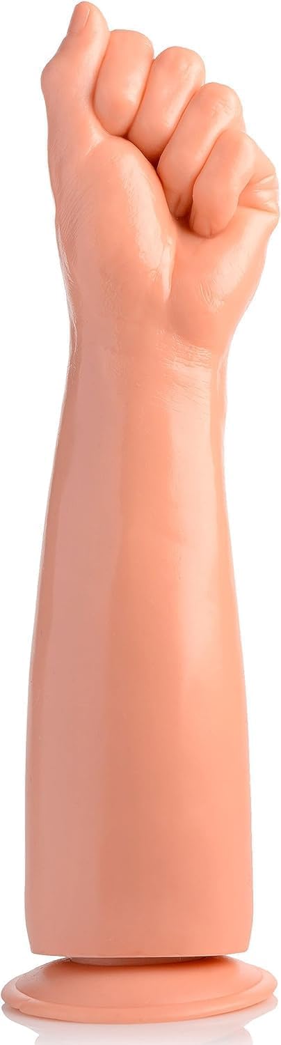 askany 33cm Realistic Fist Dildo Suction Cup | XL Hand & Forearm Anal Toy, 8.4cm Diameter Deep Stretching, Dual-Layer Silicone Fisting Plug, Insertable Sex Toy for Men Women Couples