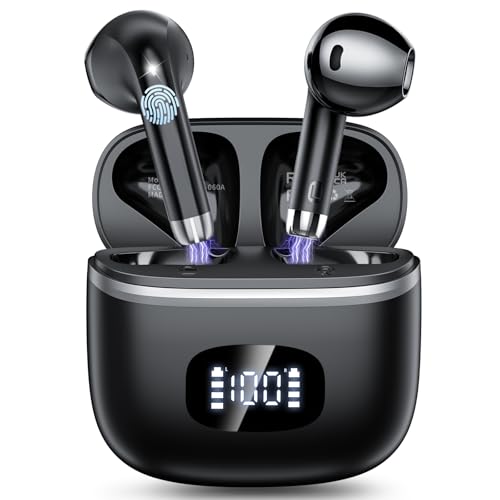 POMUIC Auriculares Inalámbricos Bluetooth, Auriculares