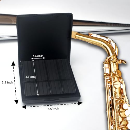 Temvox Reeds Case for Clarinet Reeds, Clarinet Reed Guard for Alto Saxophone Reed, Bass Clarient Reed (Reeds not Included)