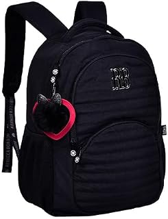 Mochila de Costas 17 Rebecca Bonbon Crinkle Preta - Clio Style