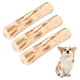 3 Stück Kaffeeholz & Olivenholz für Hunde - Natürliches Kauholz zur Zahnreinigung, Langlebiges Kauspielzeug für Welpen und Erwachsene Hunde (14cm, 1.8-2cm) - Ideal für kleine und mittlere Hunderassen