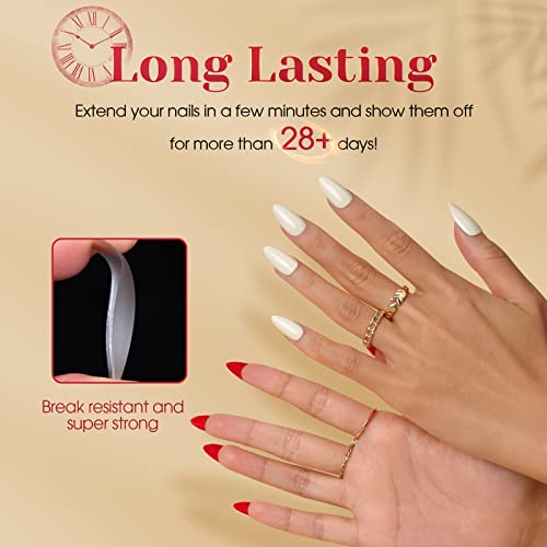 Image of 300PCS Full Matte Short Almond Gel Nail Tips,ROSALIND 15 Sizes Full Cover Almond Nail Tips Acrylic Fake Nails Extension Nail Art ,Soak Off Soft Gel Nail Tips DIY Nails Salon for Women (Pre-shaped No Filed)