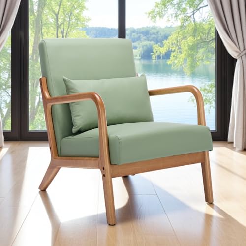 Sillón Plegable Faux Leather Verde Menta miniatura 7