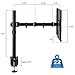 Mount-It! Laptop Desk Mount, Full Motion Laptop Arm with Vented Tray, Heavy-Duty Adjustable Notebook Extension Arm up to 17 Inch with C-Clamp and Grommet Base