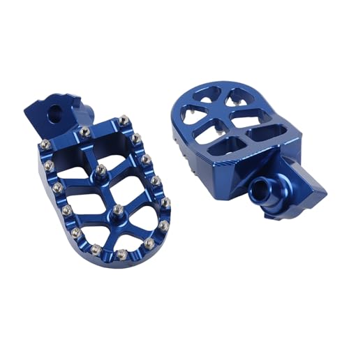 Repose-Pieds Moto WR250R avec Grip Maximal et Supports Bleus Anodisés