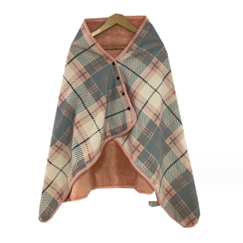 SFKLYU Wearable Blanket Poncho for Women, Multifunctional Shawl Blanket Warm Throw Blanket for Office, Bed, Sofa And Outdoors (Size 55"X39"),A9