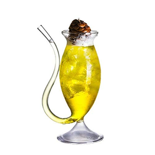 jieGorge Vaso de vino y whisky resistente al calor, taza de té, taza de té, 300 ml, cocina, comedor y bar para el día de Pascua (C)