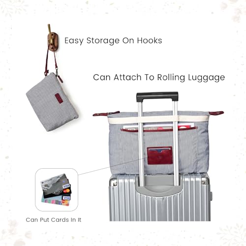 Image of OLD TREND Genuine Leather Forest Island Tote | Spacious Handbag with Removable Inner Pouches