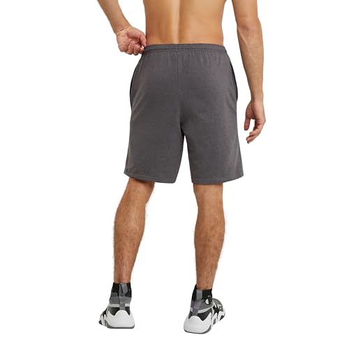 Image of Champion Men Graphic Lounge Short,Standard Fit,7 inch Inseam,Script Logo,Lightweight 100% Cotton Jersy,Available Regular,Big,Tall