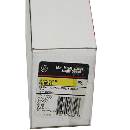 General Electric CR101Y1 Protector Motor Manual, Nema, 16A, 230V, 1 Polo miniatura 3