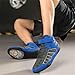 UKUBOXBAG Men's Women's Boxing Shoes, Fashion Boxers Fighting Footwear Non-Slip Exercise Fitness Sneaker Breathable Mesh Wrestling Trainers,Blue,8.5