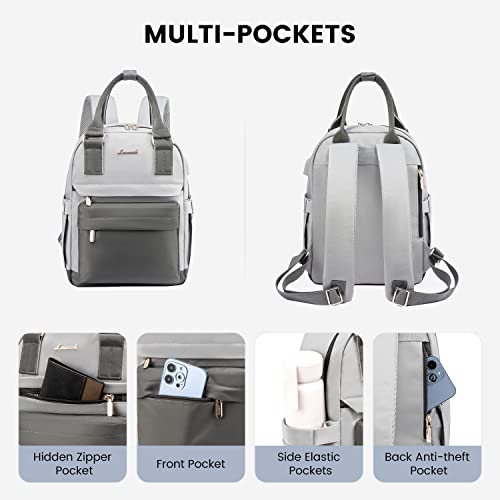 Image of LOVEVOOK Mini Backpack for Women Stylish Waterproof Backpack Purse with USB Port, Cute Daypack for College Travel Party