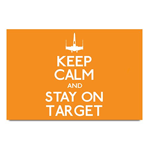 ezyPRNT Keep Calm and Stay on Target Wall Poster (Size 18x12 inch