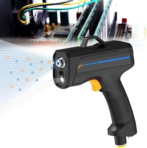 Handheld Anti-Static Ionizing Air Gun with LED Dust Detection, Adjustable Speed, Built-in Ion Needles - Perfect for Cleaning Electronics and Cars, Ion Blower Tool