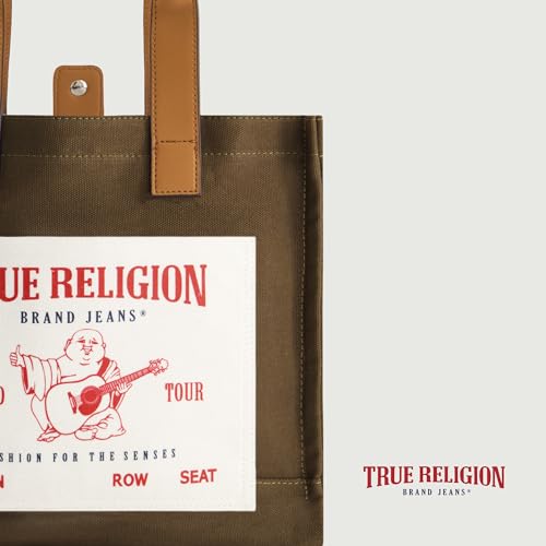 True Religion Tote, Women's Medium Travel Shoulder Bag with Adjustable Strap