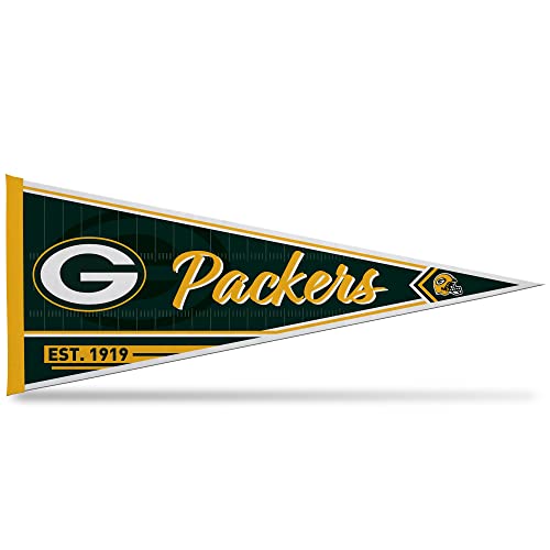 Rico Industries NFL Football Green Bay Packers Classic 12 x 30 Felt Wall Dcor Pennant - Great for Home/Bed Room/Man Cave Dcor