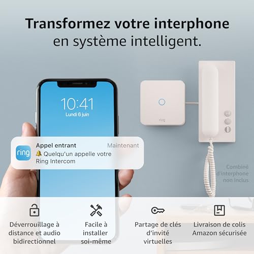 Ring Intercom | Transformez votre interphone en système connecté avec déverrouillage à distance système audio bidirectionnel accès invité | Facile à installer | Fonctionne avec Alexa - vue 9