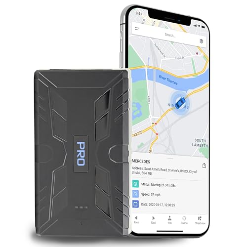 GPSLive 104 PRO Magnetisch GPS Tracker Auto, Wohnmobil, KFZ | Einfache Installation | Livetracking mit App | Keine SIM benötigt | GPS Tracker GPS Sender | Peilsender