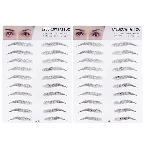 Water Proof Stickers 2- Pack Eyebrow Eyebrow Tool Imitation Eyebrow Eyebrow Transfer Stickers Stickers Posted 3d Stickers